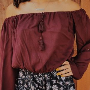 Off the shoulder blouse